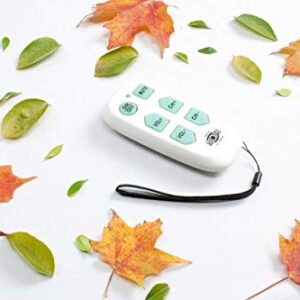 Universal Big Button TV Remote - EasyMote | Backlit, Easy Use, Smart, Learning Television & Cable Box Controller, Perfect for Assisted Living Elderly Care. White TV Remote Control