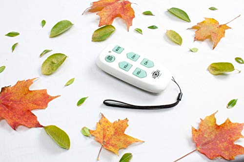 Universal Big Button TV Remote - EasyMote | Backlit, Easy Use, Smart, Learning Television & Cable Box Controller, Perfect for Assisted Living Elderly Care. White TV Remote Control