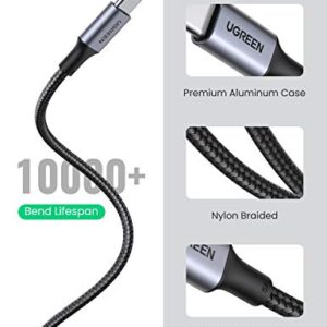 UGREEN 100W USB C to USB C Cable Type C Fast Charging Cable Compatible with MacBook Pro 2022, iPad Pro 2022, iPad Air 5, Samsung Galaxy S23/S22 Ultra, Pixel, Switch, etc. 6.6FT Black