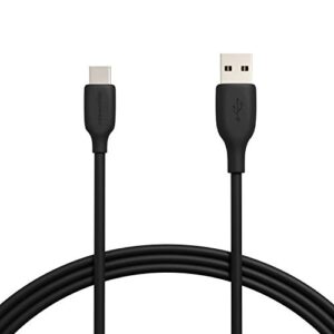 amazon basics fast charging 3a usb-c2.0 to usb-a cable (usb-if certified) – 6-foot, black, laptop
