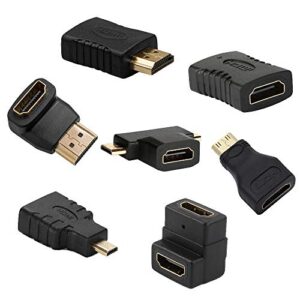 hdmi adapters kit (7 adapters) mini hdmi to micro hdmi male to female