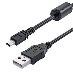 uc-e6 usb cable, ancable 3-feet usb mini-b universal digital camera data transfer cord charger cable compatible for nikon coolpix, l, d, p, series digital camera