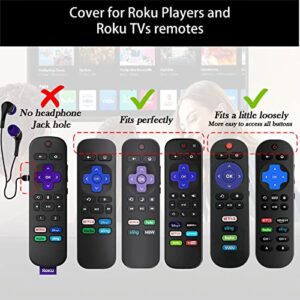 Remote Case for Roku, Battery Cover for TCL Roku Smart TV Steaming Stick Remote, Roku TV Remote Cover Silicone Protective Controller Universal Sleeve Skin Glow in The Dark Sky Blue