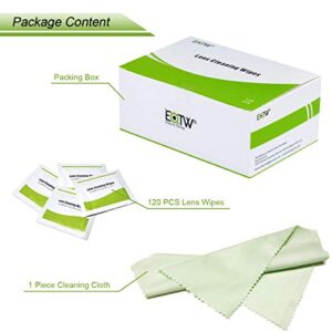 Screen Wipes Individually Wrapped, EOTW Lens Wipes for Eyeglasses Pre-moistened Computer Phone Glasses Cleaning Wipes for iPhone iPad Tablet PC Computer LED Screen, Pack of 120