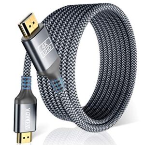 AkoaDa 4K Hdmi Cable 25FT, 18Gbps High Speed Hdmi 2.0 Cable Nylon Braided Cable 4K 60Hz HDR Video HDCP2.2 3D 2160P 1080P ARC Compatible with UHD TV,PS4 / 3,X-Box, Monitor 4K etc