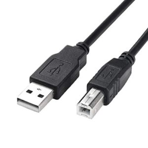 printer cable to computer usb printer scanner cable high speed a male to b male cord compatible with hp, canon, dell, epson, lexmark, xerox, samsung and more (10ft)