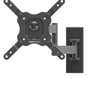 Amazon Basics Full Motion TV Wall Mount fits 12-Inch to 40-Inch TVs and VESA 200x200