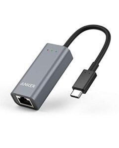 anker usb c to ethernet adapter, portable 1-gigabit network hub, 10/100/1000 mbps, for macbook pro, ipad pro 2019/2018, chromebook, xps, galaxy s9/s8, and more