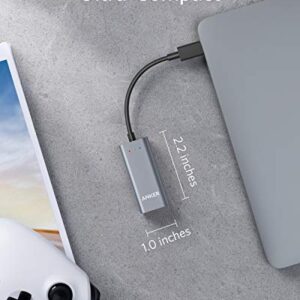 Anker USB C to Ethernet Adapter, Portable 1-Gigabit Network Hub, 10/100/1000 Mbps, for MacBook Pro, iPad Pro 2019/2018, ChromeBook, XPS, Galaxy S9/S8, and More