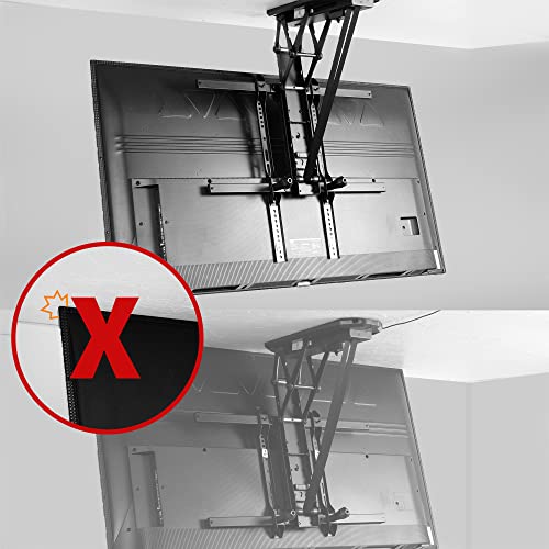 VIVO Vertical VESA Extender Plate Bracket Kit Designed for Low VESA Pattern TV’s, Fits TV Ceiling Mounts, 2 Brackets, Black, MOUNT-AD165