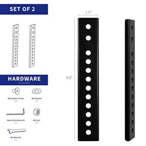 VIVO Vertical VESA Extender Plate Bracket Kit Designed for Low VESA Pattern TV’s, Fits TV Ceiling Mounts, 2 Brackets, Black, MOUNT-AD165