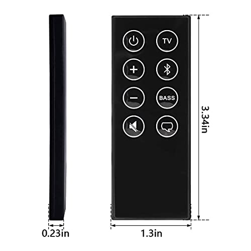 Replacement Remote Control for Bose TV Speaker and Solo Soundbar Series II,Compatible with Bose Solo 5 10 15 Series II TV Sound System 410376 418775 431974 845194 740928-1120 838309-1100 with Battery