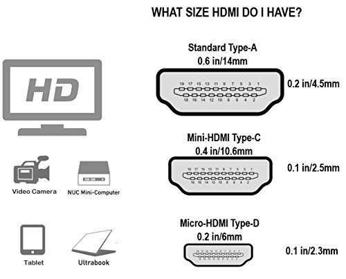 Cable Matters High Speed Long HDMI to Micro HDMI Cable 25 ft (Micro HDMI to HDMI) 4K Resolution Ready