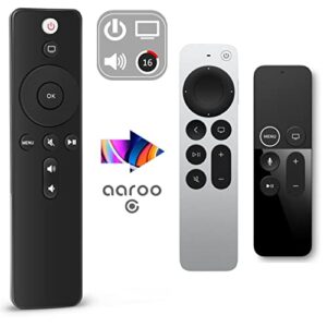 aaroogo [w/home & volume] control for apple tv 4k player a1294 a1218/ma711 a1378/mc572 a1427/md199 a1625/mgy52/mlnc2 a1842/mqd22/mp7p2