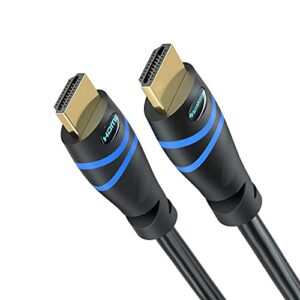 bluerigger 4k hdmi cable 25ft (4k 60hz hdr, hdcp 2.3, high speed 18gbps, in-wall cl3 rated) – compatible with ps5/ps4, xbox, roku, apple tv, hdtv, blu-ray, pc