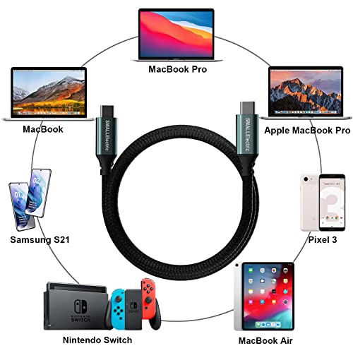 USB C to USB C Cable 60W 5Pack,6ft Long Fast Charger Type C to Type C Charging Cord for Samsung Galaxy S22/S21/S20/ Note 20/10, MacBook Pro 2020/Air, iPad Pro 2020, iPad Air 4, iPad Mini 6 and More