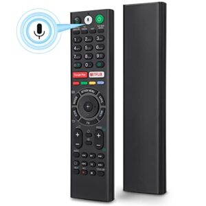 voice replacement remote control for sony tv, for sony-tv-remote for all sony bravia xr full array led 4k ultra hd smart google tv, with netflix, google play buttons