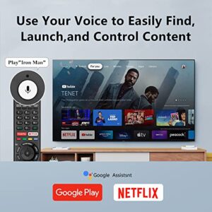 Voice Replacement Remote Control for Sony TV, for Sony-TV-Remote for All Sony BRAVIA XR Full Array LED 4K Ultra HD Smart Google TV, with Netflix, Google Play Buttons