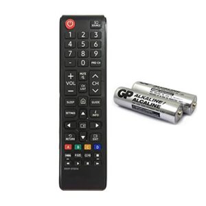 bn59-01301a replacement for samsung tv remote control (non universal) for un55nu6900 un32n5300 un43nu6900 un50nu6900 un50nu7100 un55nu7100 un55nu7300 un65nu7100 with gp alkaline 2 pcs batteries