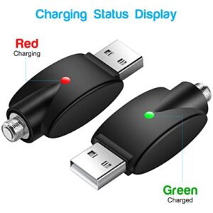 TINAREKA USB Thread Cable, USB Pen Charger Thread Portable Charge USB Cable with Intelligent Overcharge Protection LED Indicator-Wireless Charger x 2, Cable Charger x 1