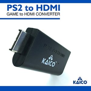 Kaico Edition - Playstation 2 PS2 HDMI Converter - PS2 to HDMI - Component to HDMI Converter Adaptor - Play Playstation 2 on Your HDMI TV - Retro Gaming PS2 HDMI Converter Adapter…