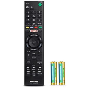 yosun remote control for sony-tvs and sony-bravia-tvs, replacement remote for all sony 4k uhd led lcd hd smart tvs