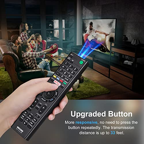 YOSUN Remote Control for Sony-TVs and Sony-Bravia-TVs, Replacement Remote for All Sony 4K UHD LED LCD HD Smart TVs