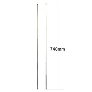 Bingfu 7 Sections Telescopic 74cm AM FM Antenna Portable Radio Antenna Replacement (2-Pack) Compatible with Indoor Portable Radio Home Stereo Receiver AV Audio Video Home Theater Receiver TV Tuner