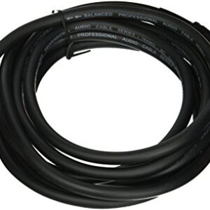 Monoprice 104762 10-Feet Premier Series XLR Male to 1/4-Inch TRS Male 16AWG Cable Black