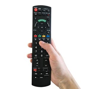 Universal Remote Control for Panasonic TV Remote Control Works for All Panasonic Plasma Viera HDTV 3D LCD LED TV/DVD Player/AV Receiver - No Program Needed