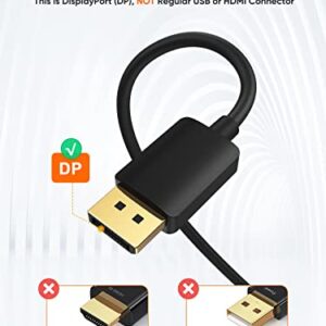 CableCreation Active DisplayPort to HDMI Cable 4K@60Hz HDR, 8FT Unidirectional DisplayPort 1.4 to HDMI Monitor Cable, DP to HDMI Cable Support 4K@60Hz, 2K@144Hz, 1080P@144Hz, Eyefinity Multi-Display