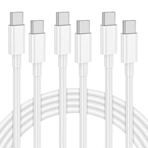 usb c to usb c cable, type c charging cable long apple fast charge cord 3pack 10ft 60w for macbook pro 2020, ipad pro 2020, ipad mini 6, ipad air 4, for samsung galaxy s22/s21/s20 ultra, note 20/10
