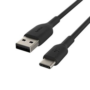 belkin 6.6ft usb-c cable, boost charge usb-c to usb cable, usb type-c cable, compatible with samsung galaxy s23, s23+, note20, pixel 6, pixel 7, ipad pro, nintendo switch and more – black