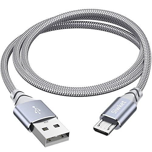 Siwket Micro USB Charging Cable 10ft, Braided USB A to Micro Android Charger Cable Data Sync Cord for Samsung Galaxy J7,S7,S6,Kindle Fire,Fire HD Tablets,PS4 Controller,Sony,HTC,LG,Motorola,Huawei