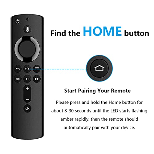 Replacement L5B83H 2AN7U-5463 Voice Remote for Amazon Fire TV Cube 1st-Gen EX69VW & 2nd-Gen A78V3N; Fire TV Stick 4K 1st-Gen E9L29Y 2nd-Gen LY73PR & 3rd-Gen S3L46N; Fire TV 3rd-Gen Pendant LDC9WZ