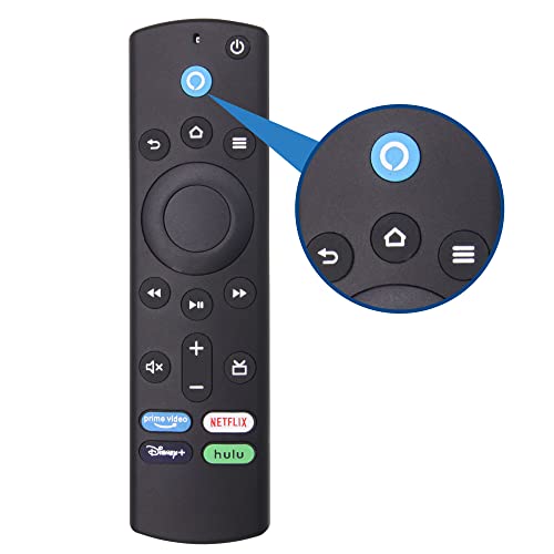 Replacement Voice Remote L5B83G (3rd GEN) Compatible with Fire TV Stick 4K for Amazon Fire TV Stick (2nd Gen, 3rd Gen, Lite, 4K), Fire TV Cube (1st Gen and Later) and Fire TV (3rd Gen)