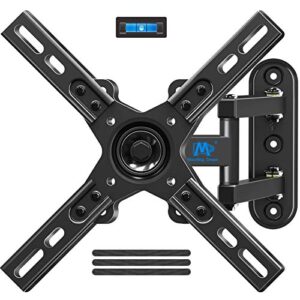 mounting dream monitor wall mount for most 17-39 inch (some up to 42 inch)，ul listed tv mount tv bracket with articulating arms tilt swivel extension rotation, up to vesa 200x200mm and 33 lbs, md2462