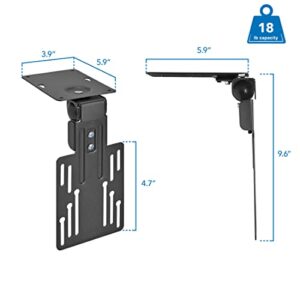 Mount-It! MI-LCDCM Kitchen Under Cabinet Mount TV Ceiling Mount Folding Bracket, 90 Degree Tilt, Fold Down, Swivel for 13 to 23 inch LCD, TV, LED, Monitor, Flat Screens up to VESA 100x100