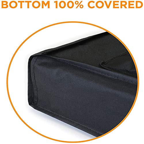 Szblnsm Outdoor TV Cover 55" - 58" - with Bottom Cover - 600D Water-Resistant and Dust-Resistant Material- Fits Your TV Better