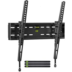 usx mount tv wall bracket tilting universal tv mount for most 26-55 inch flat screen tv with weight capacity up to 99lbs, low profile +/-12 ° tilt tv bracket with tilting knob,max vesa 400x400mm