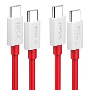 oneplus 8t 9 pro 10t charging cable warp charge 65w, cooya usb c to usb c cable for macbook air macbook pro 2020,6ft 2-pack super fast charging cord for samsung galaxy s23 ultra s22 s20 fe s21 note 20
