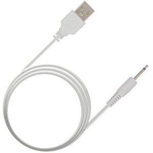 fenergy shop replacement dc charging cable | usb charger cord – 2.5mm (white) – fast charging