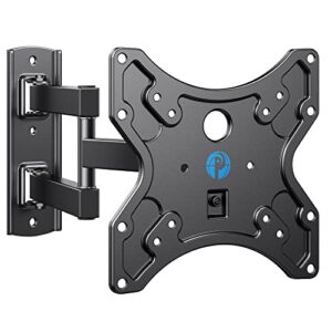 full motion tv wall mount bracket swivel heavy duty articulating arms tilt for 13-42” led lcd flat curved tv screen monitor tvs, vesa up to 200x200mm, weight capacity up to 77lbs