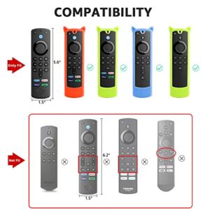 (3 Pack) Fire Stick Remote Cover 3rd Gen with Alexa Voice Remote 4K/4K Max,Firestick Remote Case Glow in The Dark,Anti Slip Silicone Protective Case with Lanyard