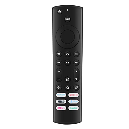 Replacement Remote for All Insignia Fire TV, Smart TV and Toshiba Fire TV of IR Function, Include 6 Shortcut Keys for Prime Video, Netflix, HBO, Vue, IMDb TV, Hulu