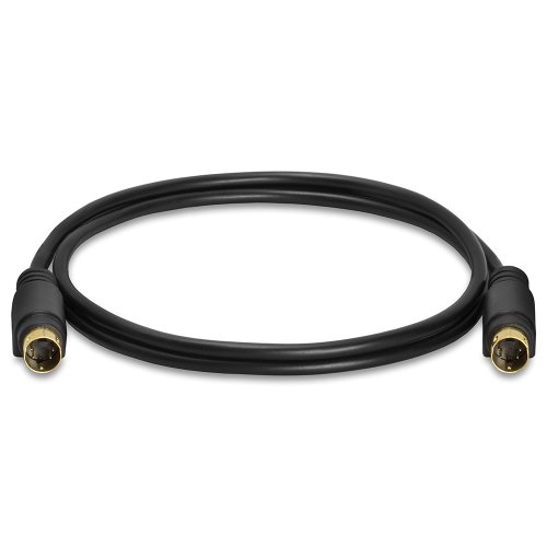 Cmple - S-Video Cable Gold-Plated (SVHS) 4-PIN SVideo Cord - 3 Feet