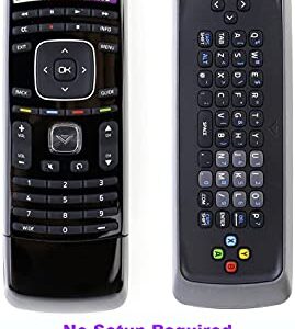 Universal Remote Control for Vizio Smart TV Remote Compatible with All Vizio LCD LED HDTV Smart TVs Including Dual Side QWERTY Keyboard