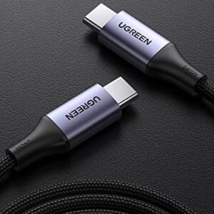 UGREEN 240W USB C Cable PD3.1 Downward Compatible with 140W 100W Fast Charging Compatible with MacBook Pro 2022, iPad Pro 2022, Elitebook, Dell XPS, Galaxy S23/S22/Z Fold, Pixel, Switch, etc. 6.6FT