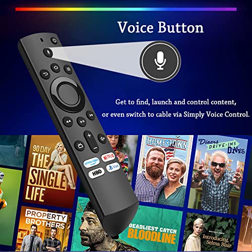 Replacement Remote for Toshiba and Insignia Fire TV Edition (Voice Search)