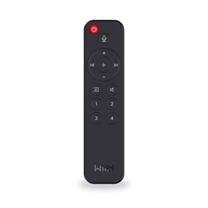 wiim voice remote for wiim mini and pro audio streamer, push-to-talk, 4 music preset buttons